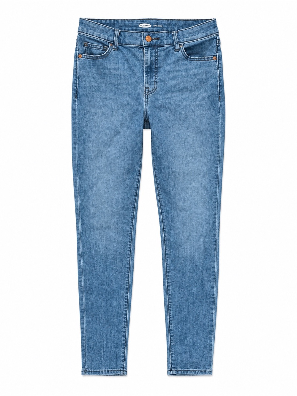 Old Navy Super Skinny Jeans Women’s 4 Tall Blue Stretch Denim Skinny Fit